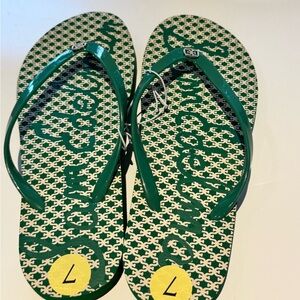 Sam Edelman Green Patterned Sandals